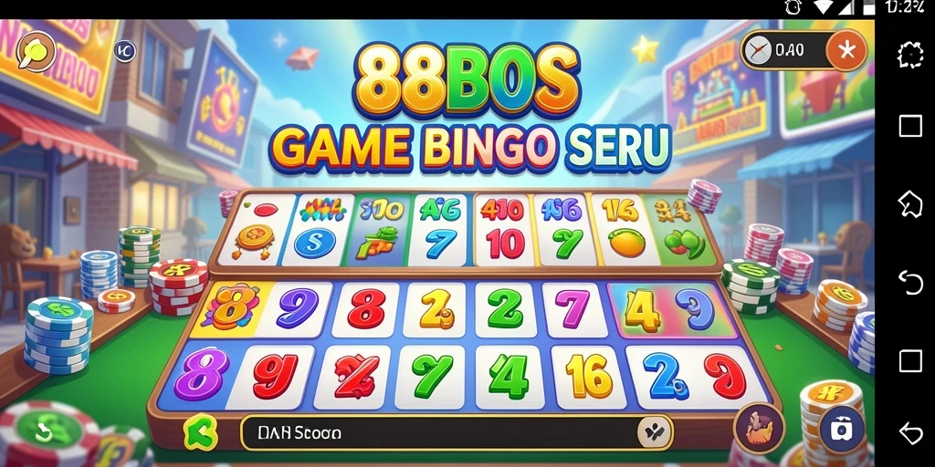 Tampilan gameplay seru 88BOS dengan banyak peserta Bingo.