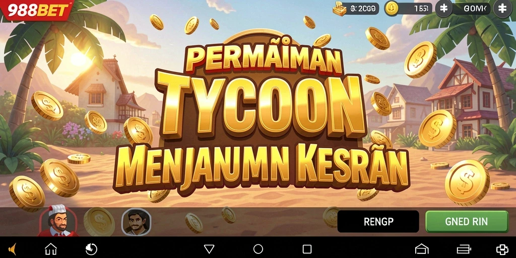 Tangkapan layar 988BET menampilkan gameplay manajemen kasino yang mengasyikkan.