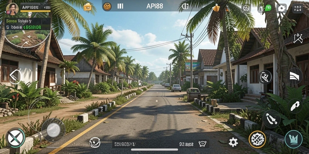 Screenshot menampilkan pemain berinteraksi dalam gameplay simulasi yang menarik.