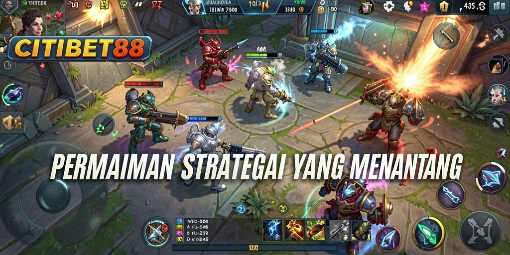 Tampilan gameplay yang menarik dalam CITIBET88 dengan berbagai strategi dan karakter.