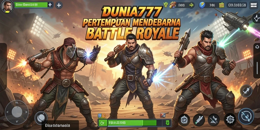 Gameplay DUNIA777 yang intens dan mendebarkan dalam pertempuran Battle Royale.