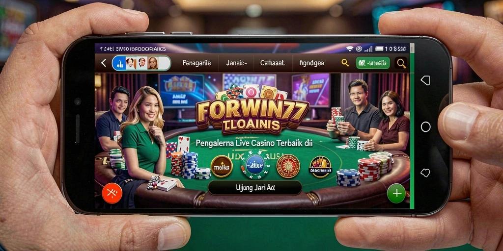 Tampilan gameplay Live Casino yang mendebarkan di FORWIN77.