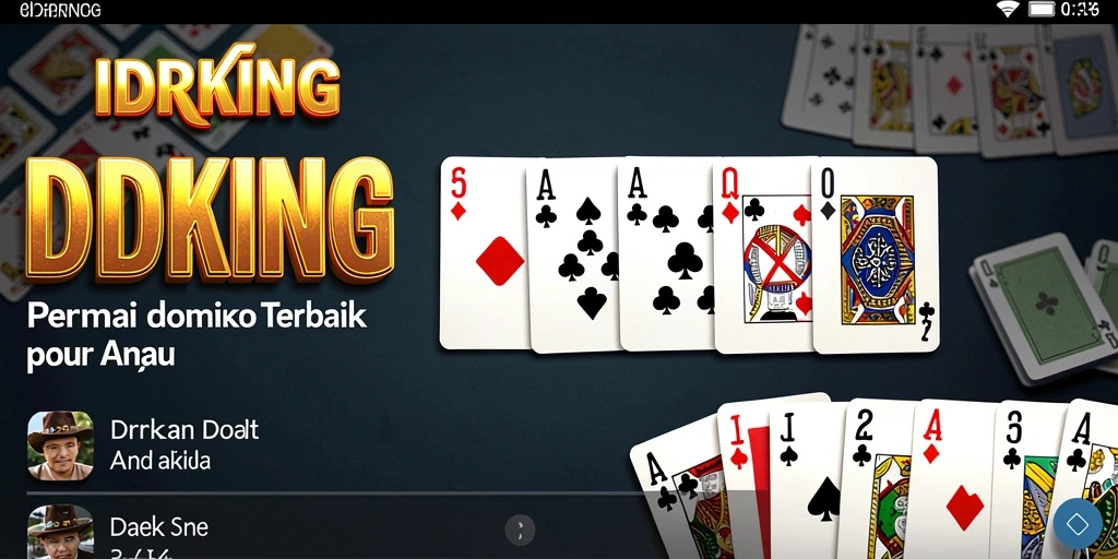 Screenshot utama IDRKING menampilkan gameplay domino yang seru dan menantang.