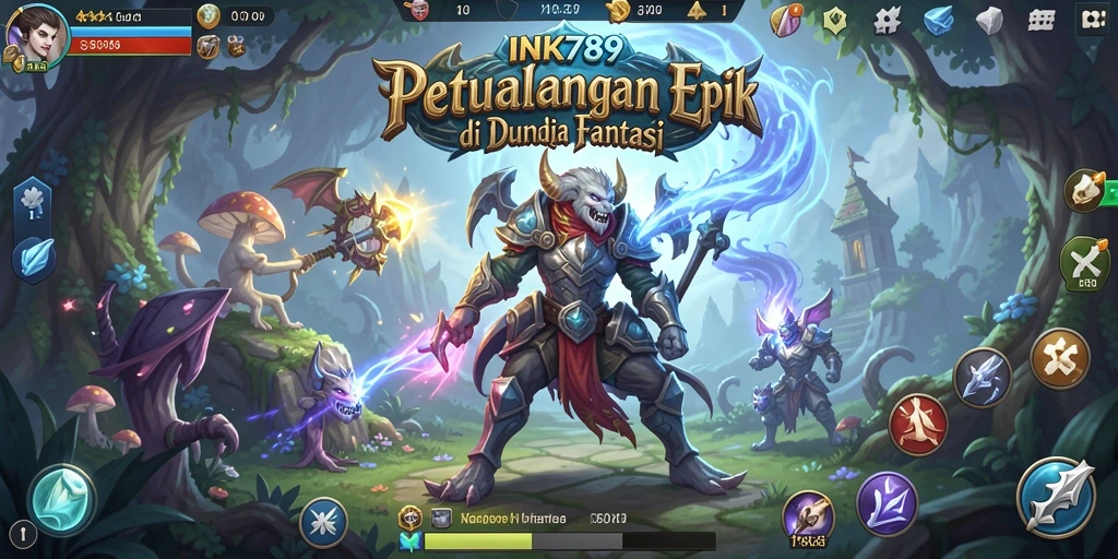 Tangkapan layar gameplay INK789 menyoroti aksi pertempuran yang dinamis.