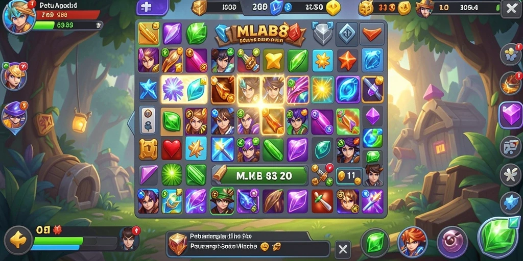 Tangkapan layar gameplay MLBB8 menampilkan aksi seru mencocokkan item.