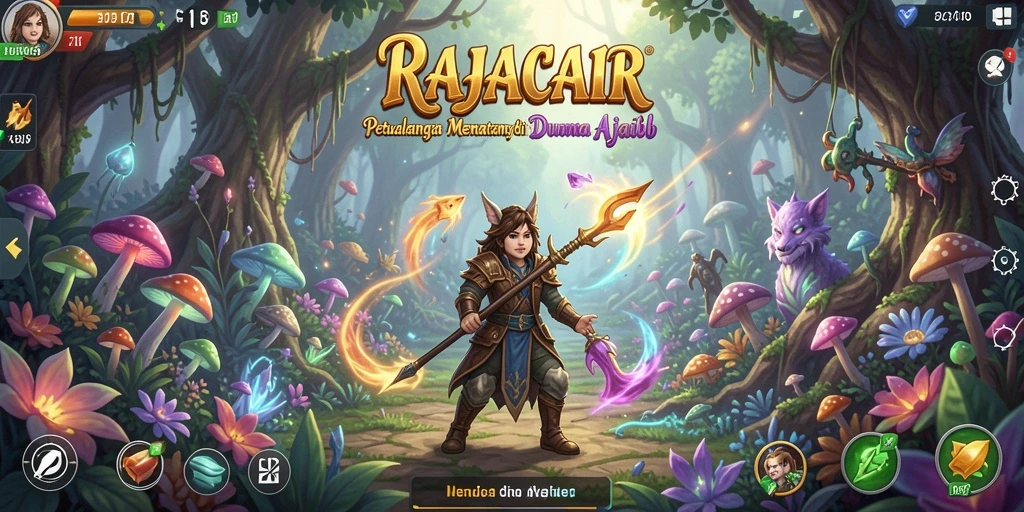 Tampilan gameplay menakjubkan dalam RAJACAIR yang penuh petualangan.