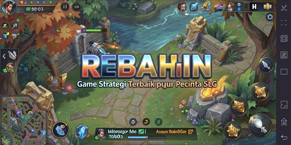 Tampilan gameplay strategis yang memukau di REBAHIN.
