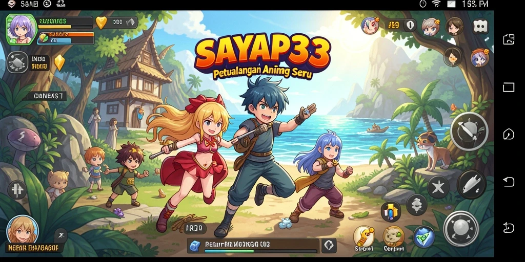 Tangkapan layar gameplay SAYAP33 yang menarik dan penuh aksi anime.