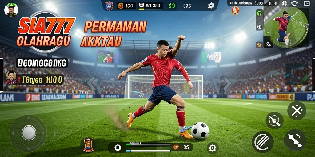 Tampilan gameplay SIA777 yang mendebarkan dengan aksi olahraga seru.