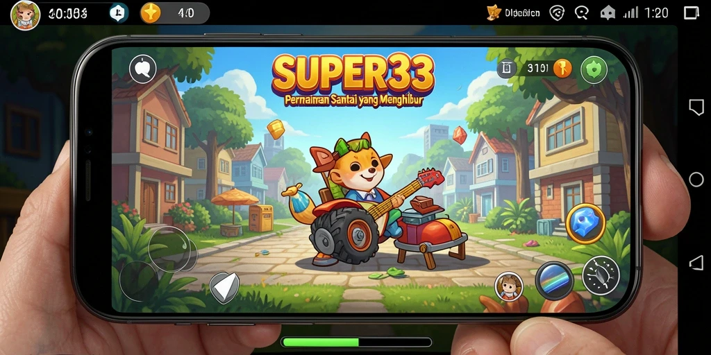 Screenshot gameplay <strong>SUPER33</strong> menunjukkan momen seru saat bermain santai.