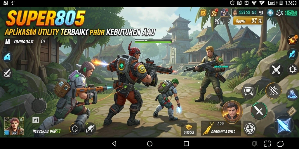 Screenshot SUPER805 menampilkan antarmuka aplikasi Utility yang modern dan intuitif.