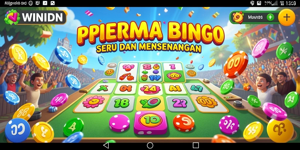 Tampilan gameplay seru dalam aplikasi Bingo WINIDN.
